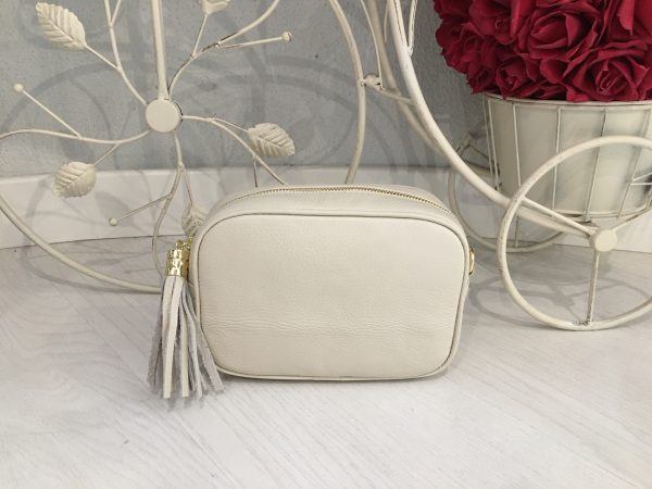 Bolso blanco para personalizar con iniciales en Santander