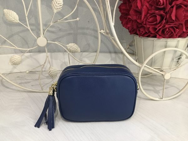 Bolso color azul marino para personalizar con bordados en Laredo