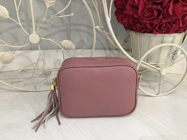 Bolso rosa oscuro para bordar con iniciales en Olivery