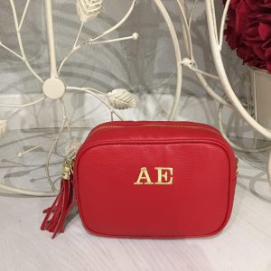 Comprar bolso rojo personalizable con tus iniciales